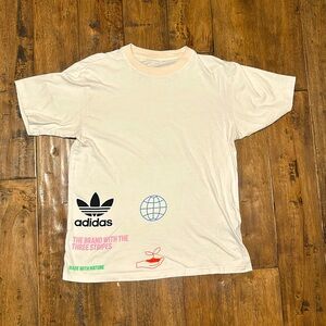 Cream Adidas Graphic Tee